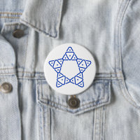 Minimalist Geometric Star of David Art