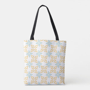 Minimalist Geometric Tote Bag Modern Triangle