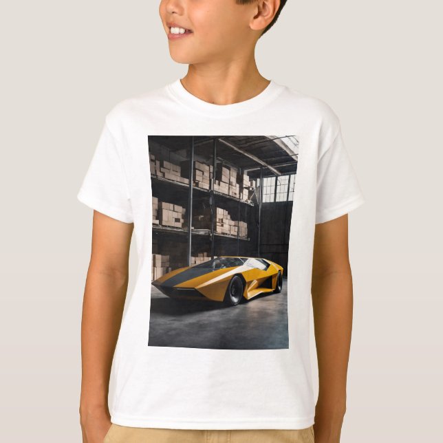 Minimalist Geometry: Rick Owens' Brutalist Ride" T-Shirt (Front)