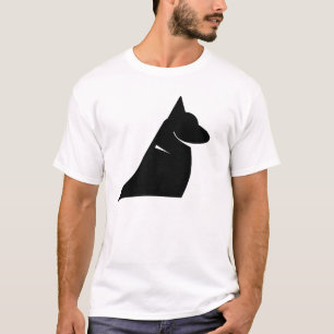 Minimalist German Shepherd Dog Silhouette T-Shirt