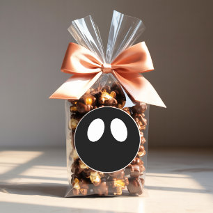 Minimalist Ghost Face Halloween Sticker