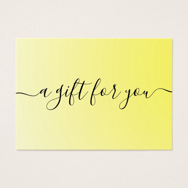 Minimalist Gift Certificate for Small Business (Front)