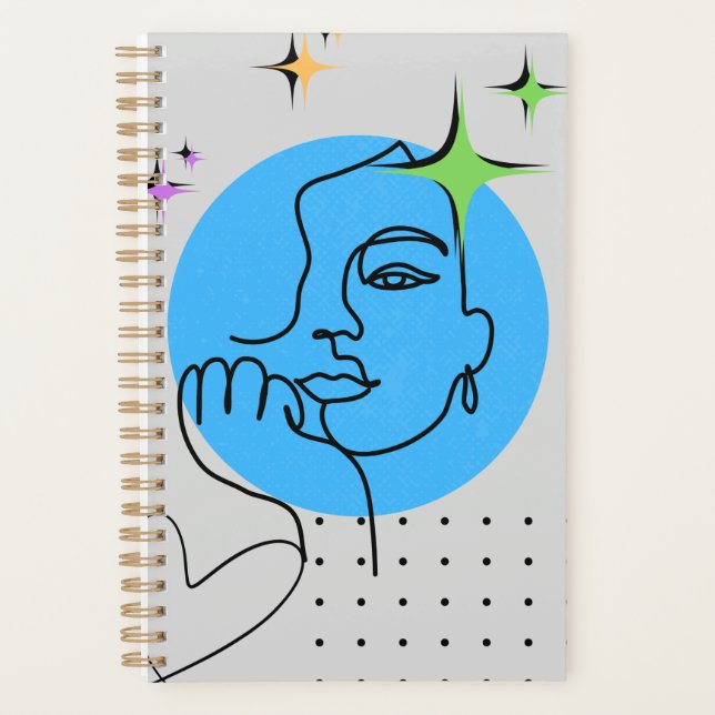 Minimalist Girl on a planner (Front)