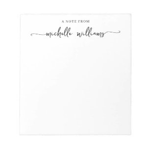 Minimalist Girly Calligraphy Script Note From