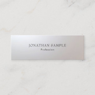 Minimalist Glam Creative Modern Simple Plain Cool Mini Business Card