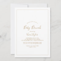 Minimalist Gold Baby Brunch