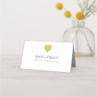 Minimalist Gold Foil Heart Wedding