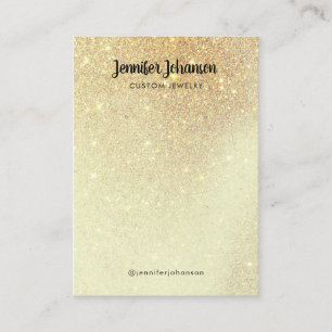  Minimalist gold glitter jewellery holder earrings Business Card