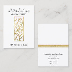 Minimalist Gold,  Jewelry Business Card