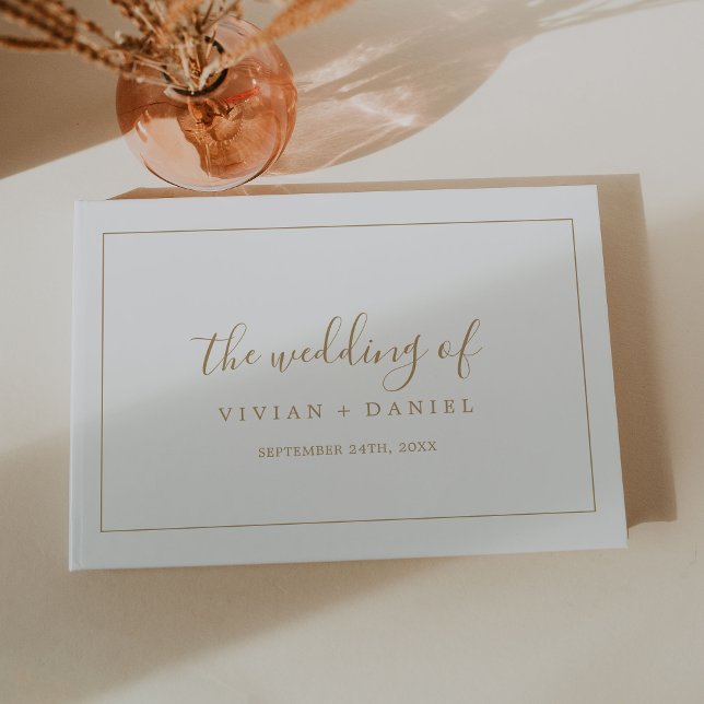 Minimalist Gold Wedding Guest Book (Creator Uploaded)