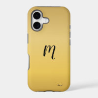 Minimalist golden blank Monogram