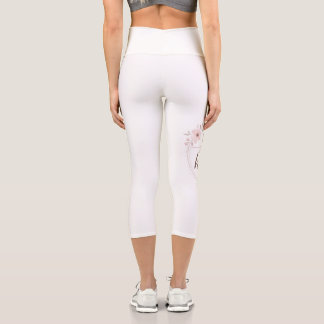 Minimalist Golden Circuit & Luxury Marble Print Le Capri Leggings