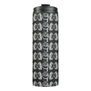 Minimalist Golden Hand Lifting Dumbbell - Gym Stre Thermal Tumbler