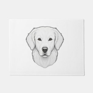 Minimalist Golden Retriever Doormat