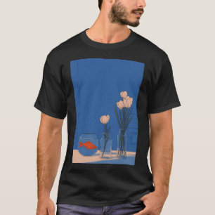 Minimalist Goldfish Still Life Modern Art T-Shirt