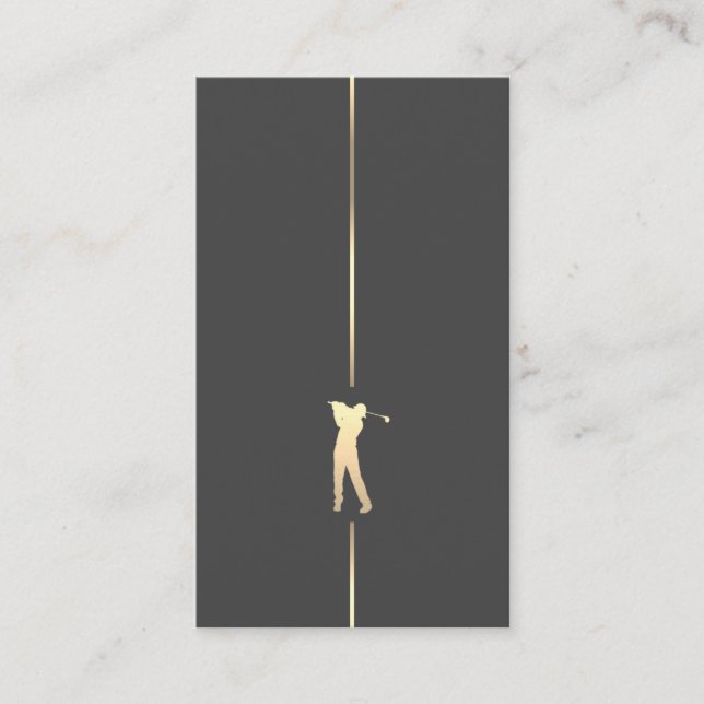 Minimalist Golf Player Business Card (Front)