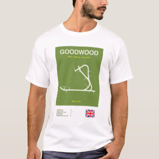 Minimalist Goodwood Horse Racing Course Line Tee