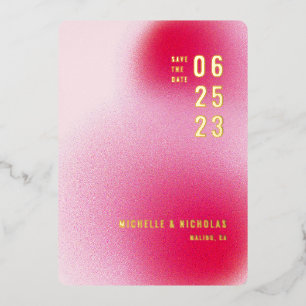 Minimalist Gradient Save the Date Card