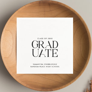 Minimalist Graduation 2025 Senior Party Paper Napkin