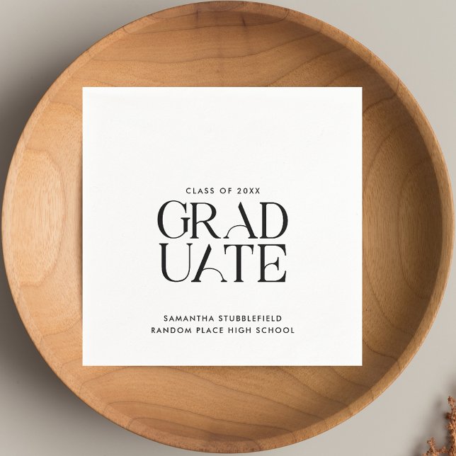 Minimalist Graduation 2025 Senior Party Paper Napkin (Minimalist Graduation 2025 Senior Party Paper Napkins)