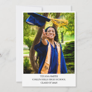 Minimalist Graduation Announcement Invitation
