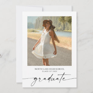 Minimalist Graduation Announcement/Party Invitation