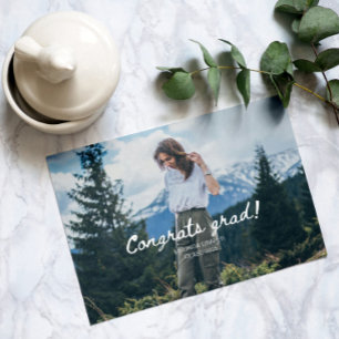 Minimalist Graduation Announcement Photo