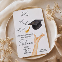 Minimalist Graduation Party Invitation