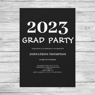 Minimalist Graduation Party  Invitation