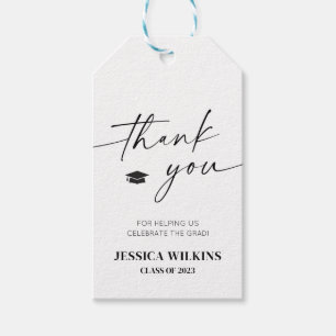 Minimalist Graduation Party Thank You Favour Tags