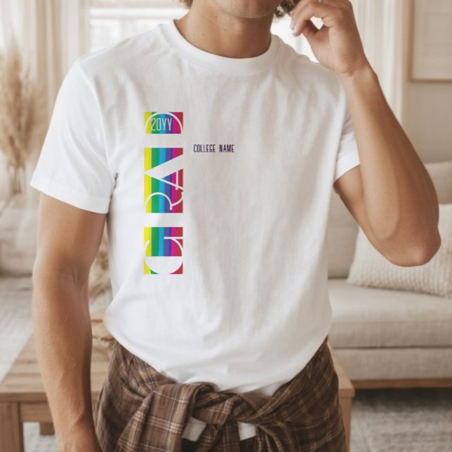 Minimalist graduation stripe pattern T-Shirt (Creator Uploaded)