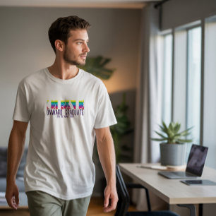 Minimalist graduation stripe pattern T-Shirt