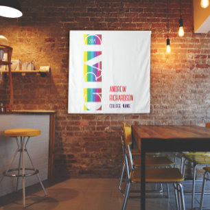 Minimalist graduation stripe pattern tapestry