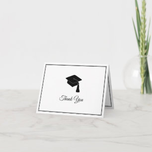 Minimalist Graduation Thank You Greeting Card