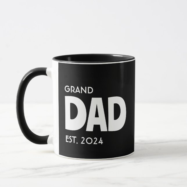Minimalist GRANDDAD With Personalized Year  Mug (Left)