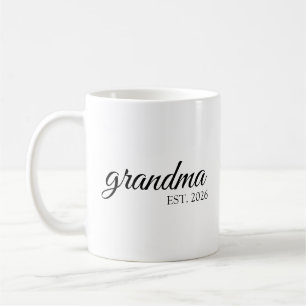 Minimalist grandma Established Date Coffee Mug