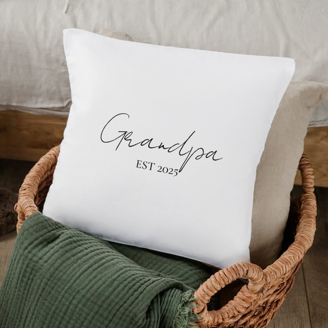 Minimalist Grandpa EST 2025 | New  Cushion (Creator Uploaded)