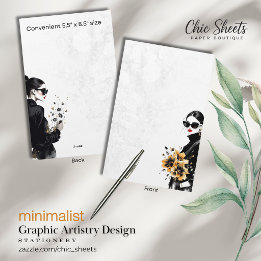 Minimalist Graphic Artistry Design Stationery