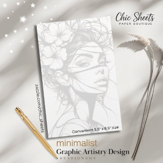 Minimalist Graphic Artistry Design Stationery