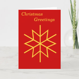minimalist graphic design gold star for christmas holiday card