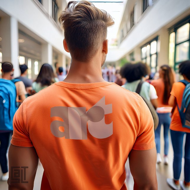 Minimalist Gray ART Typography Abstract Word Art T-Shirt (Creator Uploaded)