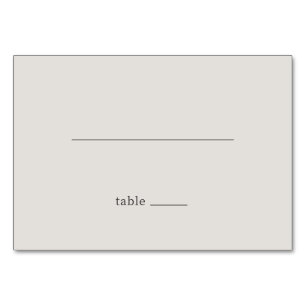 Minimalist Gray Line Art Table Number