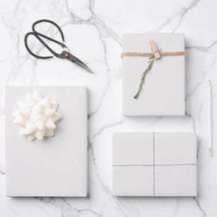 Minimalist Greek Villa Reserved White Wrapping Paper Sheet