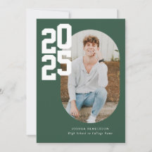 Minimalist Green 2025 Photo Graduation