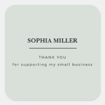 Minimalist Green Aesthetician Packaging Sticker
