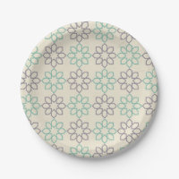 minimalist green and grey moroccan geometry