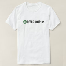 Minimalist Green Bug Debug Mode ON Coding Humour P