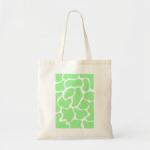 Minimalist Green Cow Print