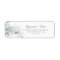 Minimalist Green Eucalyptus Return Address Label