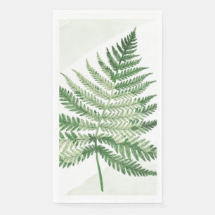 Minimalist Green Fern Napkin